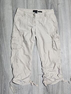 Vintage Y2K The Limited Drew Fit 100% Cotton Low Rise Cargo Capri Pants Size 2